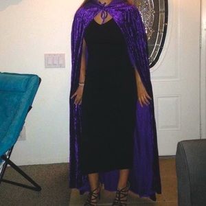 Long Black Dress with Leg Slit